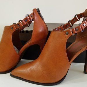 Luxury Rebel Sadie Leather Cutout Bootie